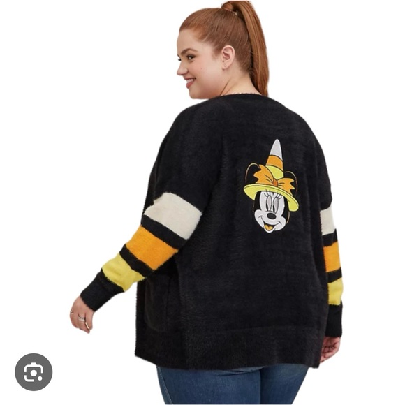 Disney Sweaters - Torrid, Disney, Halloween Minnie Mouse cardigan